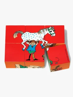 Spil & Puslespil-PippiLangstrump Pippi Puslespilsklodser 6 Klodser