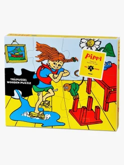 Spil & Puslespil-PippiLangstrump Pippi Træpuslespil 12 Brikker