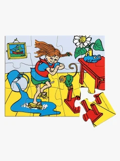 Spil & Puslespil-PippiLangstrump Pippi Træpuslespil 12 Brikker