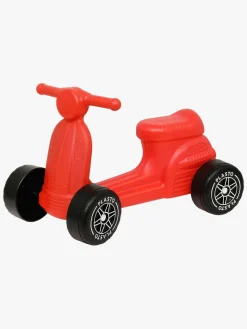 Pedal- & Gåbiler-Plasto Scooter med Lydsvag Hjul 50 cm, Rød Rød