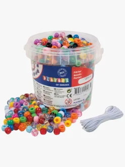 Kreativt Legetøj-Playbox Kongoperler i Spand 1200 Stk.