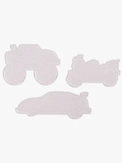 Kreativt Legetøj-Playbox Perleplader Transportmiddel 3-pak