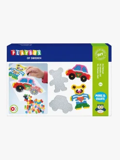 Kreativt Legetøj-Playbox Perlesæt XL Bil Og Bjørn 600 Stk
