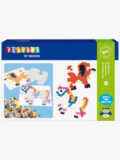 Kreativt Legetøj-Playbox Perlesæt XL Rørperler Hest Og Hund 600 Stk.