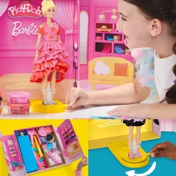 Kreativt Legetøj-PlayDoh Play-Doh Barbie Modellervoks med Dukke Designer-modeshow