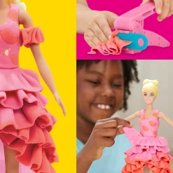 Kreativt Legetøj-PlayDoh Play-Doh Barbie Modellervoks med Dukke Designer-modeshow