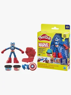 Kreativt Legetøj-PlayDoh Play-Doh Captain America Stamping Shield Legesæt Flerfarvet