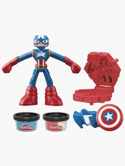 Kreativt Legetøj-PlayDoh Play-Doh Captain America Stamping Shield Legesæt Flerfarvet