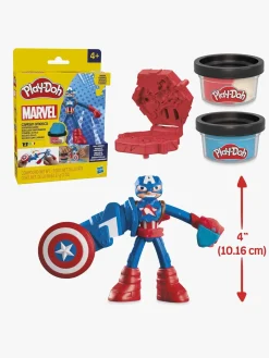 Kreativt Legetøj-PlayDoh Play-Doh Captain America Stamping Shield Legesæt Flerfarvet