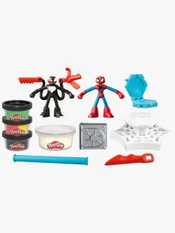 Kreativt Legetøj-PlayDoh Play-Doh Spider-Man Launch And Slice Battle Legesæt Flerfarvet