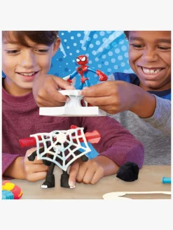 Kreativt Legetøj-PlayDoh Play-Doh Spider-Man Launch And Slice Battle Legesæt Flerfarvet