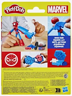 Kreativt Legetøj-PlayDoh Play-Doh Spider-Man Thwip Squisher Legesæt Flerfarvet