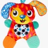 Babylegetøj-PlayGro Crinkle Blankie Penny Puppy Aktivitetslegetøj