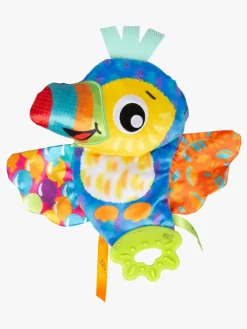 Babylegetøj-PlayGro Crinkle Blankie Tamika Toucan Aktivitetslegetøj
