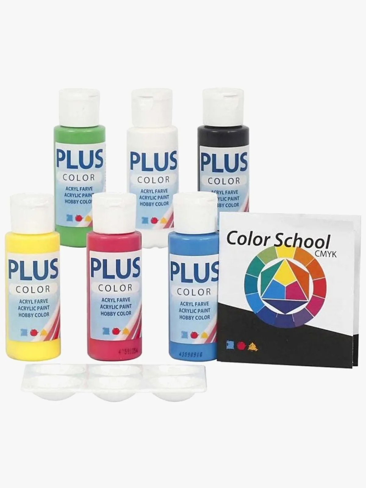 Kreativt Legetøj-PlusColor Plus Color Hobbyfarve Grundfarver