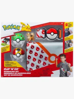 Legetøjsfigurer-Pokemon Pokémon Clip 'N' Go Legesæt Bælte & Taske Growlithe