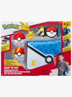 Legetøjsfigurer-Pokemon Pokémon Clip 'N' Go Legesæt Bælte & Taske Pikachu