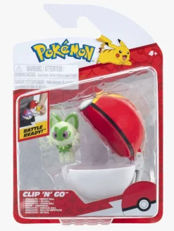 Legetøjsfigurer-Pokemon Pokémon Clip 'N' Go Legesæt Sprigatito med Poké-ball