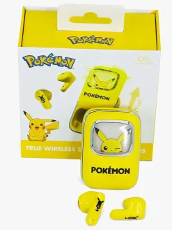 Elektronik & Media-OTLTechnologies Pokémon Høretelefoner In-Ear TWS med LED Pikachu Gul