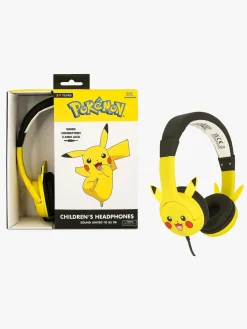 Elektronik & Media-OTLTechnologies Pokémon Høretelefoner med Ører 85dB Pikachu Gul