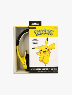 Elektronik & Media-OTLTechnologies Pokémon Høretelefoner med Ører 85dB Pikachu Gul
