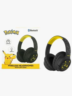 Elektronik & Media-OTLTechnologies Pokémon Høretelefoner Trådløse med LED Sharing AUX Sort
