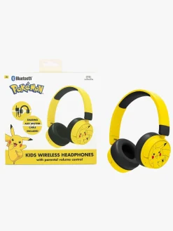 Elektronik & Media-OTLTechnologies Pokémon Høretelefoner Trådløse 85dB-95dB Sharing AUX Gul