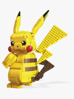 Legetøjsfigurer-MegaConstrux Pokémon Mega Construx Jumbo Pikachu, 600 dele Gul