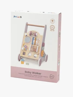 Babylegetøj|Lærerig Leg-PolarB Gåvogn, Pink Lyserød/Flerfarvet