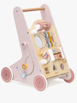 Babylegetøj|Lærerig Leg-PolarB Gåvogn, Pink Lyserød/Flerfarvet