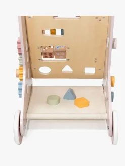 Babylegetøj|Lærerig Leg-PolarB Gåvogn, Pink Lyserød/Flerfarvet