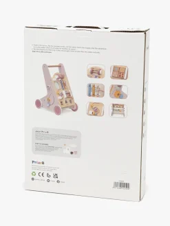 Babylegetøj|Lærerig Leg-PolarB Gåvogn, Pink Lyserød/Flerfarvet