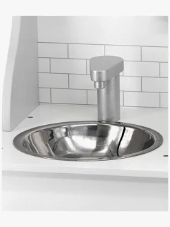 Rolleleg-PolarB Legekøkken med Tilbehør, Hvid/Grå Grå/Hvid