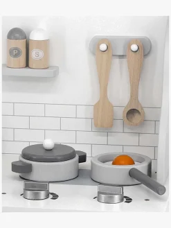 Rolleleg-PolarB Legekøkken med Tilbehør, Hvid/Grå Grå/Hvid