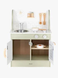 Rolleleg-PolarB Legekøkken med Tilbehør, Grøn Grøn