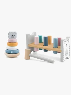 Babylegetøj-PolarB Legesæt Hammerbræt & Stablelegetøj Bjørn