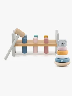 Babylegetøj-PolarB Legesæt Hammerbræt & Stablelegetøj Bjørn