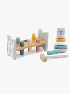 Babylegetøj-PolarB Legesæt Hammerbræt & Stablelegetøj Bjørn