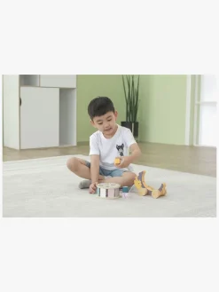 Trælegetøj-PolarB Pindsvin Træklegetøj med Puttekasse