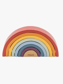 Babylegetøj-PolarB Stableklodser Regnbue