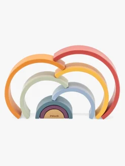 Babylegetøj-PolarB Stableklodser Regnbue