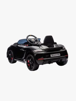 Elbiler & -Køretøjer-Porsche Spyder 718 RS Elbil, Sort