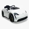 Elbiler & -Køretøjer-Injusa Porsche Taycan Elbil 6V, Hvid
