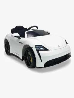 Elbiler & -Køretøjer-Injusa Porsche Taycan Elbil 6V, Hvid