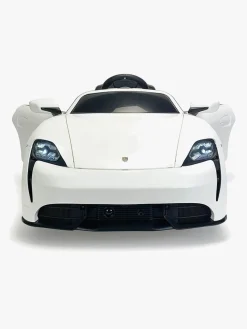 Elbiler & -Køretøjer-Injusa Porsche Taycan Elbil 6V, Hvid