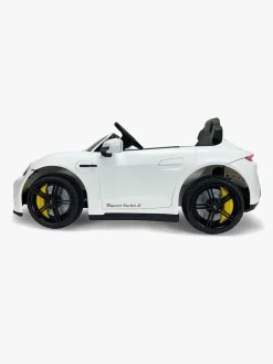 Elbiler & -Køretøjer-Injusa Porsche Taycan Elbil 6V, Hvid