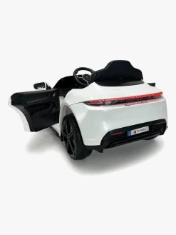 Elbiler & -Køretøjer-Injusa Porsche Taycan Elbil 6V, Hvid