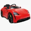 Elbiler & -Køretøjer-Injusa Porsche Taycan Elbil 12V, Rød