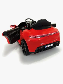 Elbiler & -Køretøjer-Injusa Porsche Taycan Elbil 12V, Rød