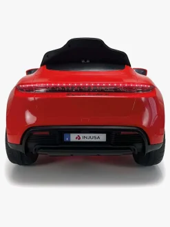 Elbiler & -Køretøjer-Injusa Porsche Taycan Elbil 12V, Rød